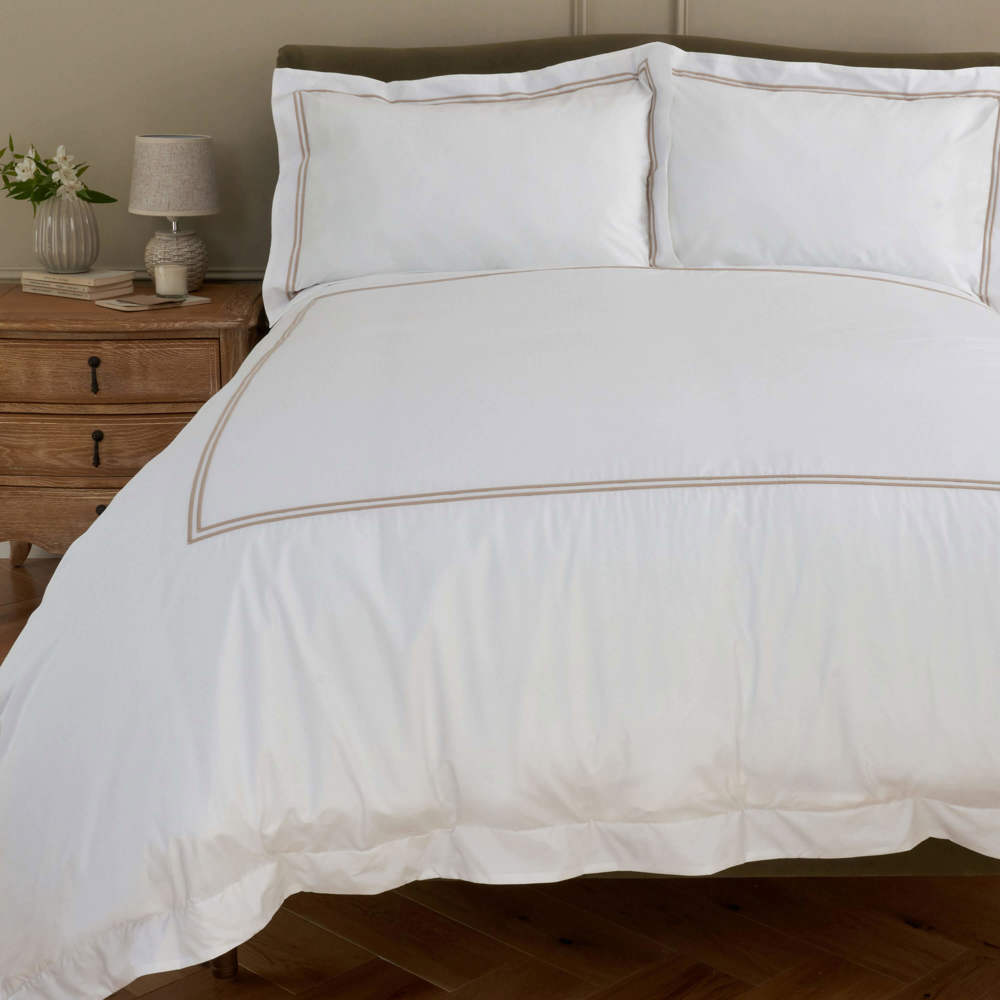 Langham Double Row Cord Duvet Cover, Super King